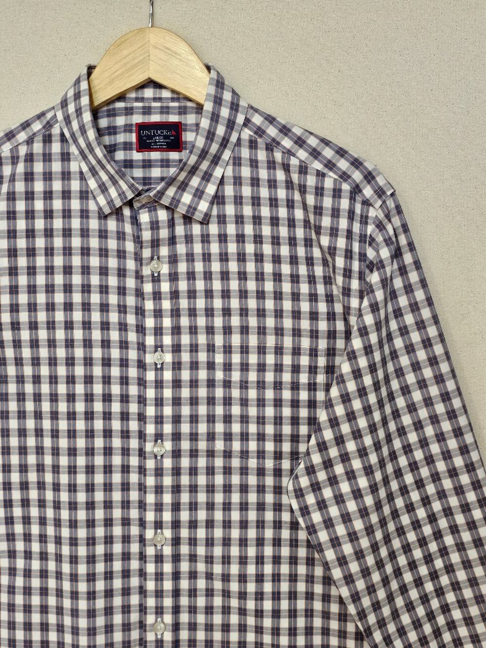 UNTUCKit Slim Fit Wrinkle Free Button Down L